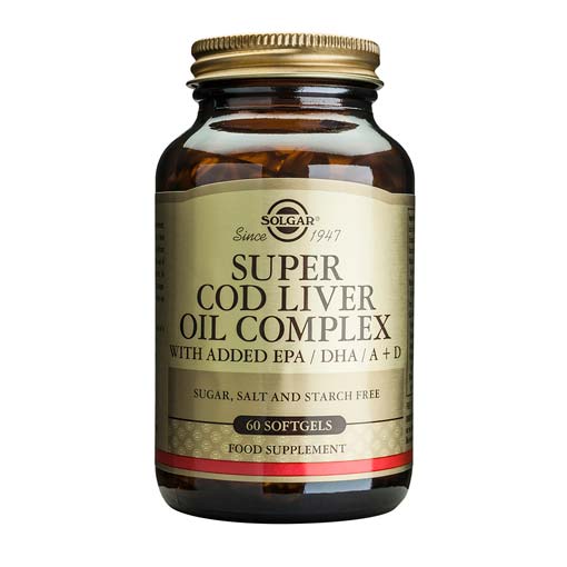 colesterol SUPER COD LIVER OIL COMPLEX 60 Cáps Blandas