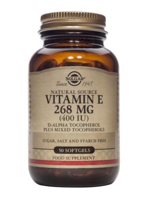 antioxidantes VITAMINA E 400 UI(268mg.). 50 Cápsulas Blandas.